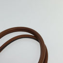 MCM Hand Bag Leather 2way Brown Gold Auth 129082-8