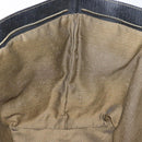 FENDI Pecan Canvas Hand Bag Brown Black gold Auth 129083-19