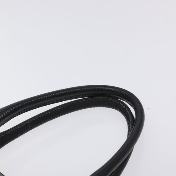 FENDI Pecan Canvas Hand Bag Brown Black gold Auth 129083