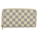 LOUIS VUITTON Damier Azur Zippy Wallet Long Wallet N60019 LV Auth 129085-1