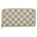 LOUIS VUITTON Damier Azur Zippy Wallet Long Wallet N60019 LV Auth 129085-13