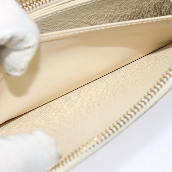 LOUIS VUITTON Damier Azur Zippy Wallet Long Wallet N60019 LV Auth 129085