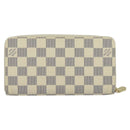 LOUIS VUITTON Damier Azur Zippy Wallet Long Wallet N60019 LV Auth 129085-2