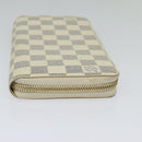 LOUIS VUITTON Damier Azur Zippy Wallet Long Wallet N60019 LV Auth 129085-4