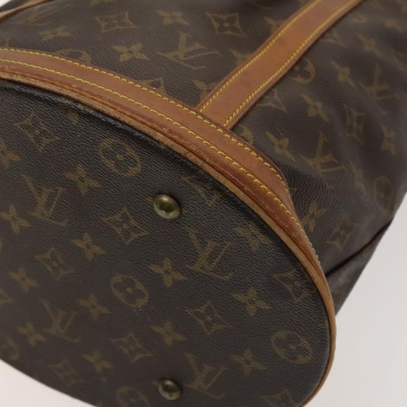 LOUIS VUITTON Monogram Bucket GM Shoulder Bag M42236 LV Auth 129087