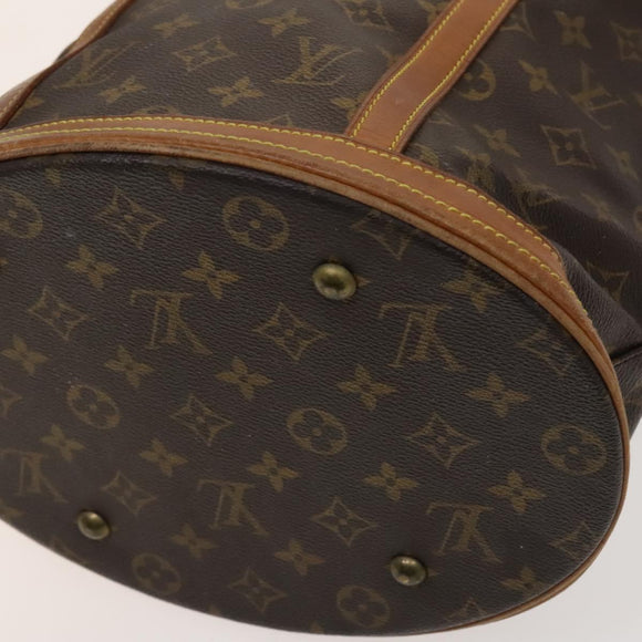 LOUIS VUITTON Monogram Bucket GM Shoulder Bag M42236 LV Auth 129087