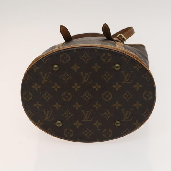 LOUIS VUITTON Monogram Bucket GM Shoulder Bag M42236 LV Auth 129087
