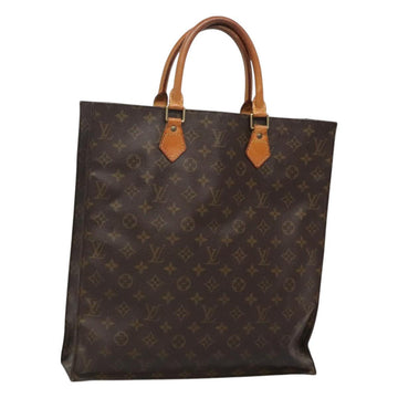 LOUIS VUITTON Monogram Sac Plat Hand Bag M51140 LV Auth 129096