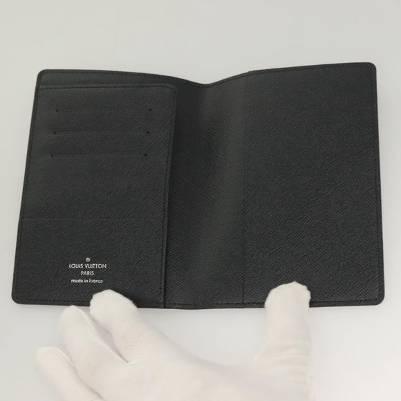 LOUIS VUITTON Monogram Savanna Couverture Passport Case Navy LV Auth 129097M