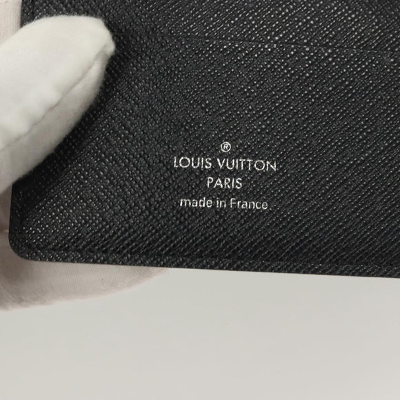 LOUIS VUITTON Monogram Savanna Couverture Passport Case Navy LV Auth 129097M