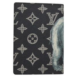 LOUIS VUITTON Monogram Savanna Couverture Passport Case Navy LV Auth 129097M - 0