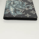 LOUIS VUITTON Monogram Savanna Couverture Passport Case Navy LV Auth 129097M-6
