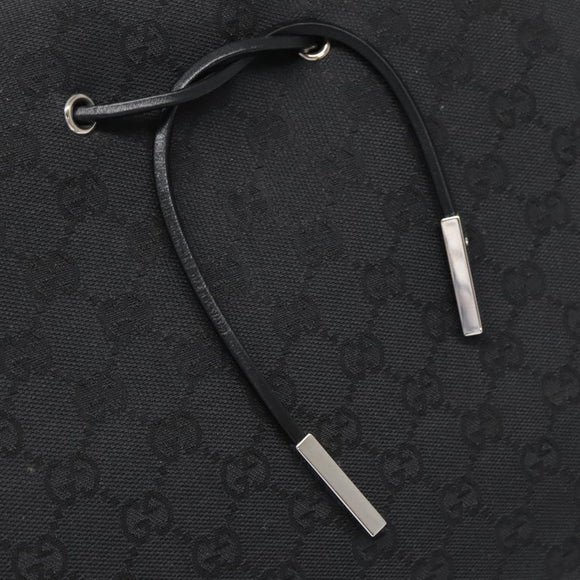 GUCCI GG Canvas Shoulder Bag Black 002 1053 Auth 129100
