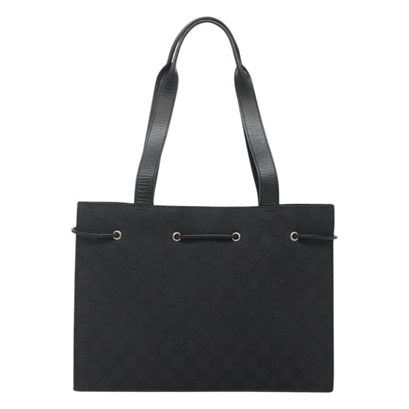 GUCCI GG Canvas Shoulder Bag Black 002 1053 Auth 129100