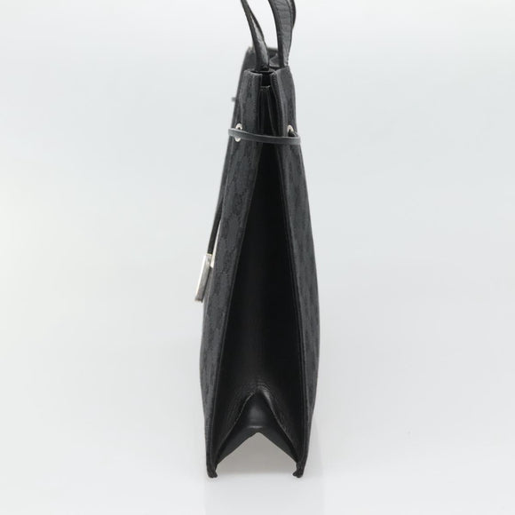 GUCCI GG Canvas Shoulder Bag Black 002 1053 Auth 129100