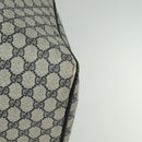 GUCCI GG Supreme Boston Bag PVC Navy Gold Auth 129102-11