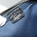 GUCCI GG Supreme Boston Bag PVC Navy Gold Auth 129102-19