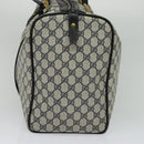 GUCCI GG Supreme Boston Bag PVC Navy Gold Auth 129102-5