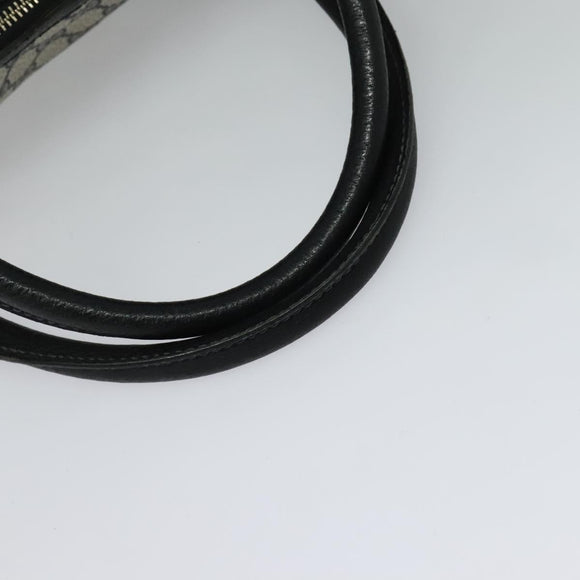 GUCCI GG Supreme Boston Bag PVC Navy Gold Auth 129102