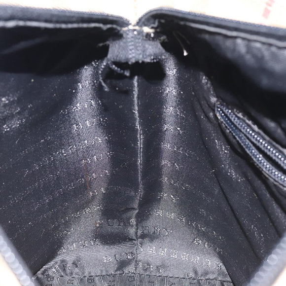 BURBERRY Nova Check Hand Bag PVC Beige Auth 129104