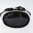 Salvatore Ferragamo Vala Hand Bag Patent leather Black Gold Auth 129105-5
