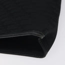 Christian Dior Trotter Canvas Clutch Bag Black Gold Auth 129106-16