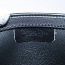 Christian Dior Trotter Canvas Clutch Bag Black Gold Auth 129106-10