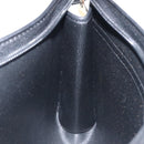 Christian Dior Trotter Canvas Clutch Bag Black Gold Auth 129106-12
