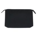 Christian Dior Trotter Canvas Clutch Bag Black Gold Auth 129106-2