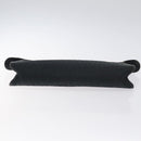 Christian Dior Trotter Canvas Clutch Bag Black Gold Auth 129106-6