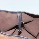 MCM Logogram Vicetos Tote Bag PVC Leather Brown Gold Auth 129111-19