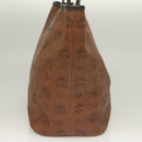 MCM Logogram Vicetos Tote Bag PVC Leather Brown Gold Auth 129111-4