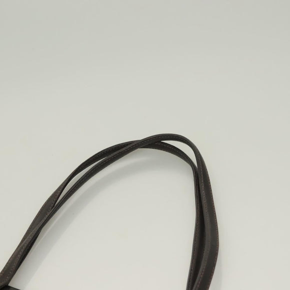 MCM Logogram Vicetos Tote Bag PVC Leather Brown Gold Auth 129111