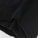 GUCCI Bamboo GG Canvas Hand Bag Nylon Black Silver 002 1010 Auth 129112-17