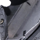 GUCCI Bamboo GG Canvas Hand Bag Nylon Black Silver 002 1010 Auth 129112-10