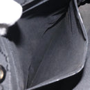 GUCCI Bamboo GG Canvas Hand Bag Nylon Black Silver 002 1010 Auth 129112-21