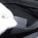 GUCCI Bamboo GG Canvas Hand Bag Nylon Black Silver 002 1010 Auth 129112-12