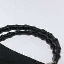 GUCCI Bamboo GG Canvas Hand Bag Nylon Black Silver 002 1010 Auth 129112-14