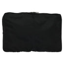 PRADA Travel Case Nylon Black Silver Auth 129117-1
