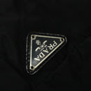 PRADA Travel Case Nylon Black Silver Auth 129117-8