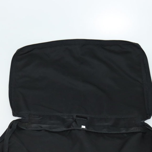 PRADA Travel Case Nylon Black Silver Auth 129117