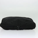 PRADA Travel Case Nylon Black Silver Auth 129117-5