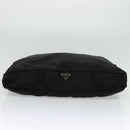 PRADA Travel Case Nylon Black Silver Auth 129117-6