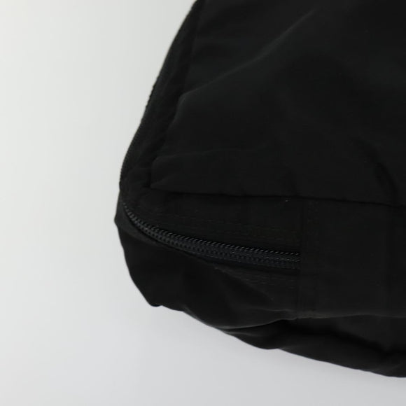PRADA Travel Case Nylon Black Silver Auth 129117
