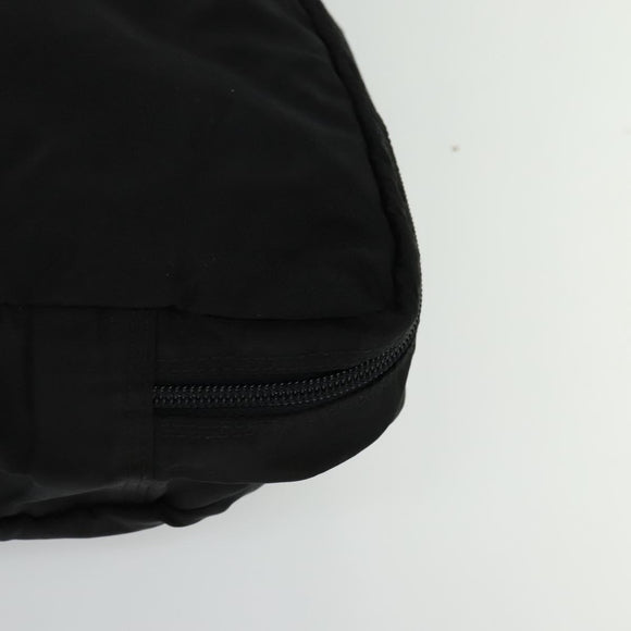 PRADA Travel Case Nylon Black Silver Auth 129117