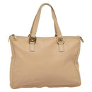 FENDI Hand Bag Leather Pink Gold Auth 129125-13