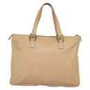 FENDI Hand Bag Leather Pink Gold Auth 129125-2