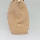 FENDI Hand Bag Leather Pink Gold Auth 129125-4