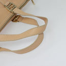FENDI Hand Bag Leather Pink Gold Auth 129125-7