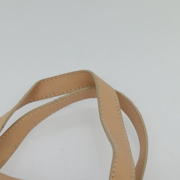 FENDI Hand Bag Leather Pink Gold Auth 129125